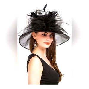Organza Church Kentucky Derby, Bridal Tea Party, Wedding Hat